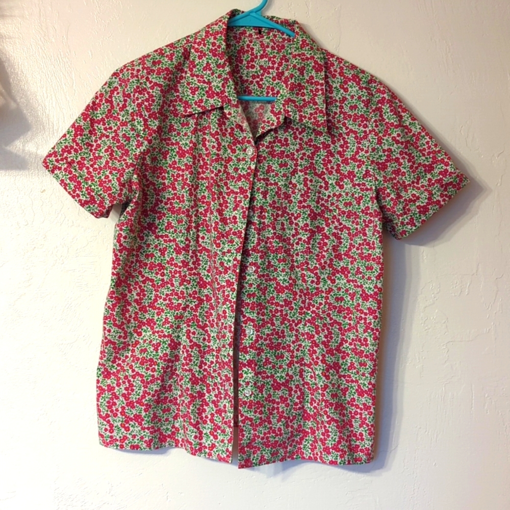 Floral vintage handmade top